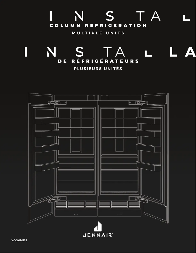 Page 1 de la notice Guide d'installation JennAir JKCPL301GM