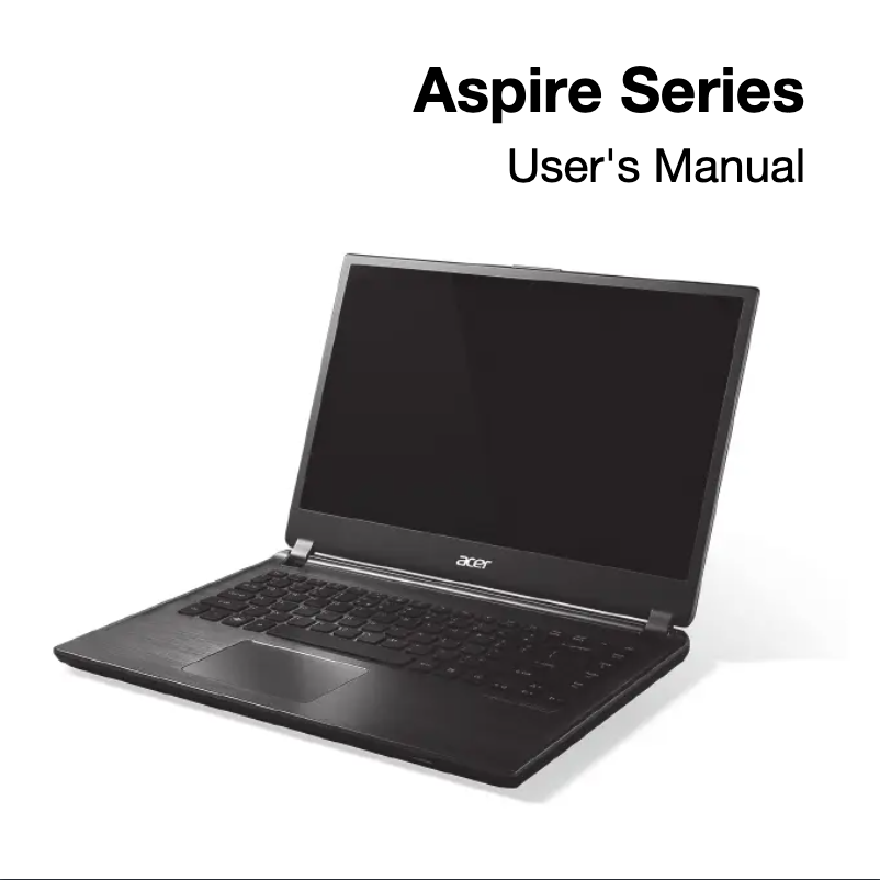 Page n°1 - Manuel utilisateur Acer Aspire M5