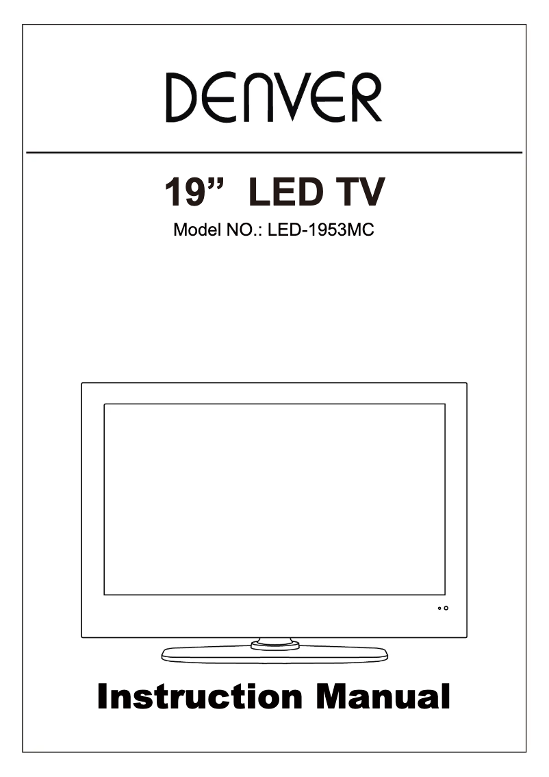 Page 1 de la notice Manuel utilisateur Denver LED-1953MC