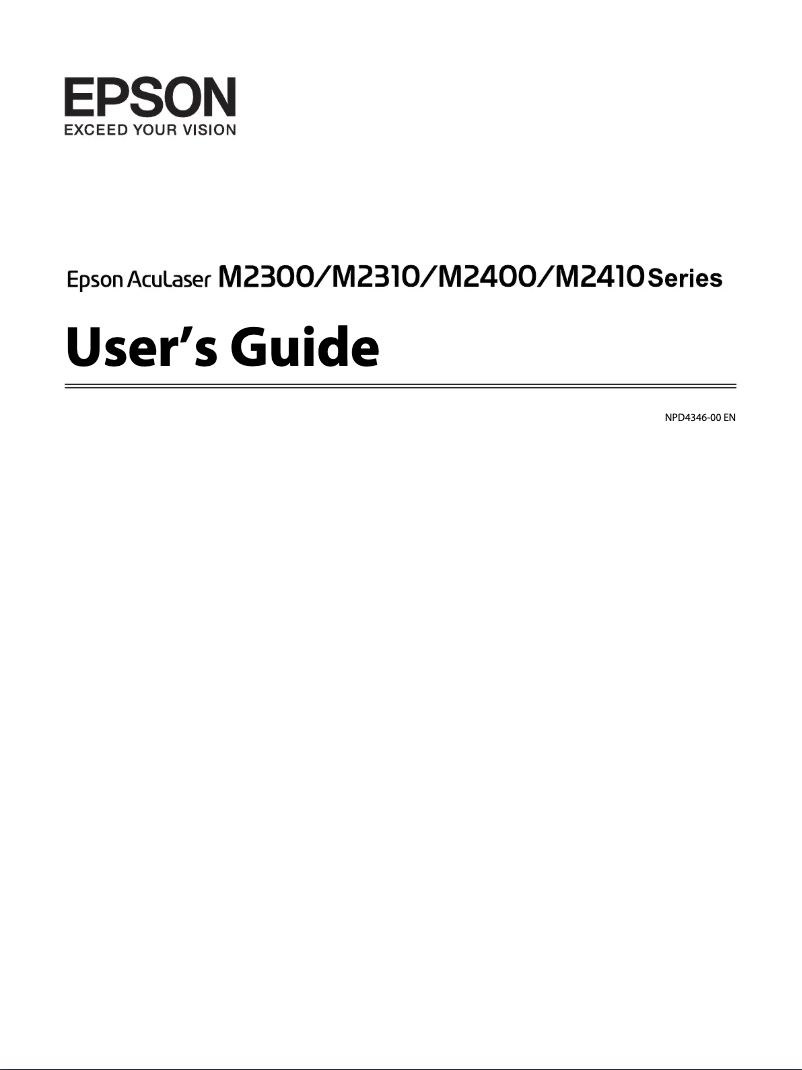 Image de la première page du manuel de l'appareil AcuLaser M2310