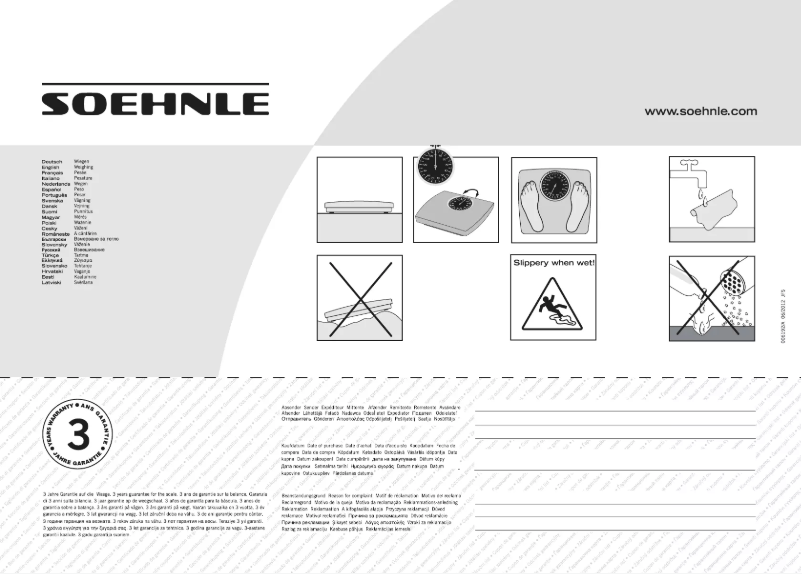 Page n°1 - Manuel utilisateur Soehnle 61227 4