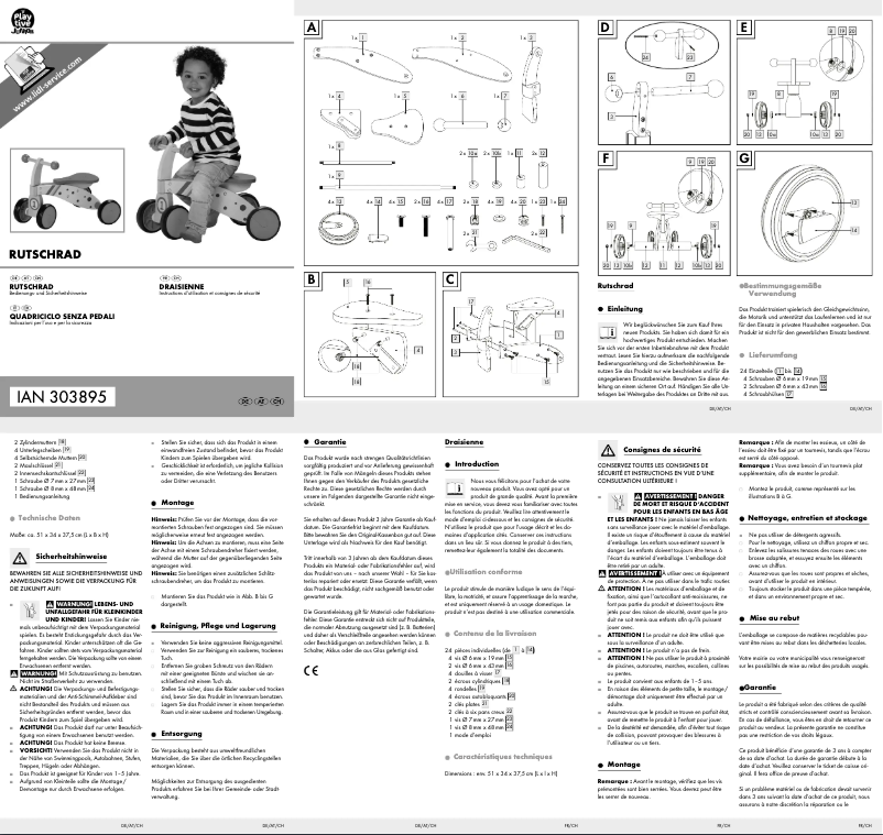 Página 1 del manual Manual de usuario Playtive HG04096
