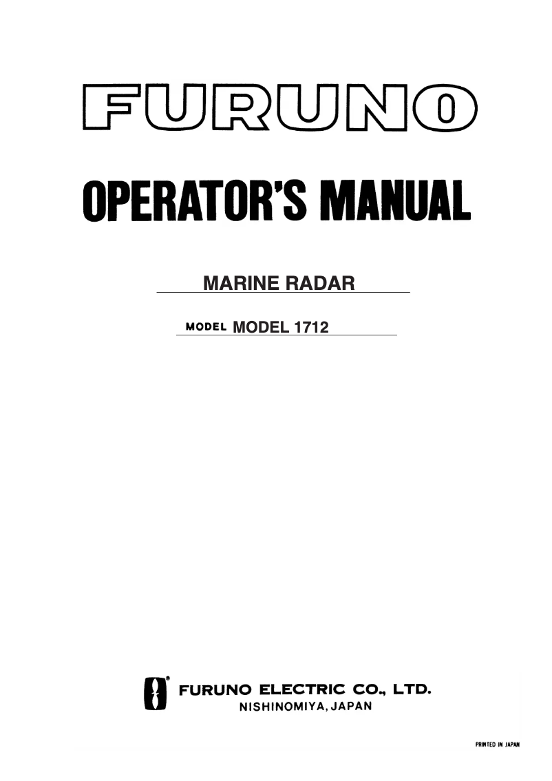 Image de la première page du manuel de l'appareil 1712