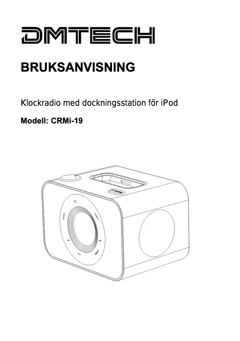 Page 1 de la notice Manuel utilisateur DMTech CRMi-19