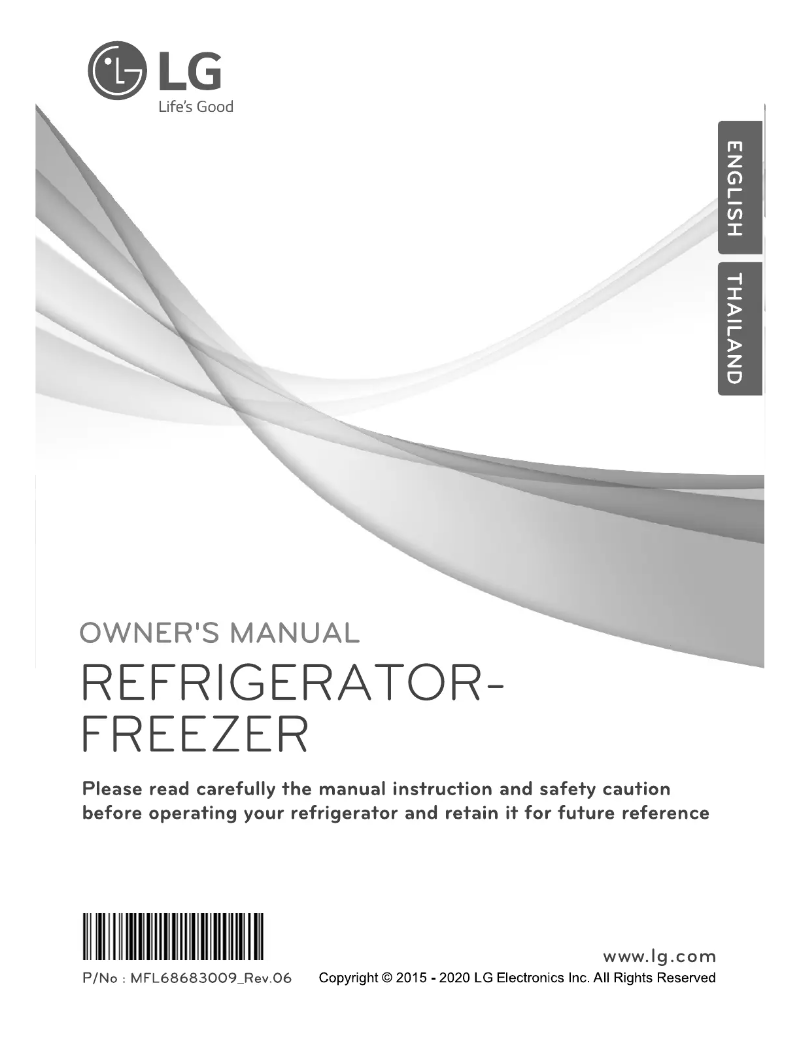 Page n°1 - Manuel utilisateur LG GN-G372SXCB