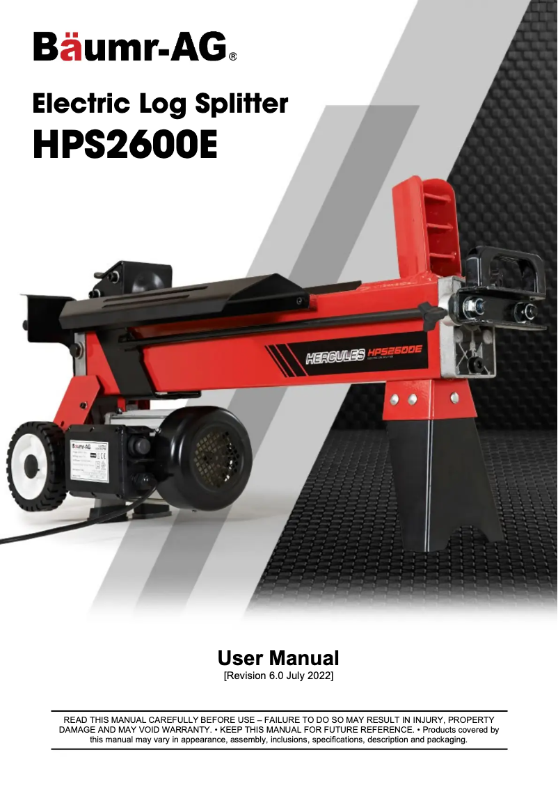 Image de la première page du manuel de l'appareil Hercules HPS2600E