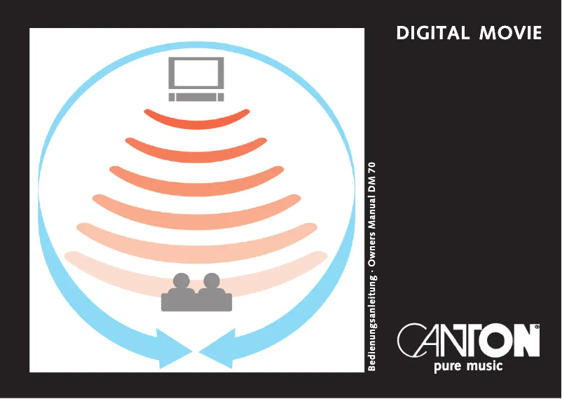 Page 1 de la notice Manuel utilisateur Canton DM 70
