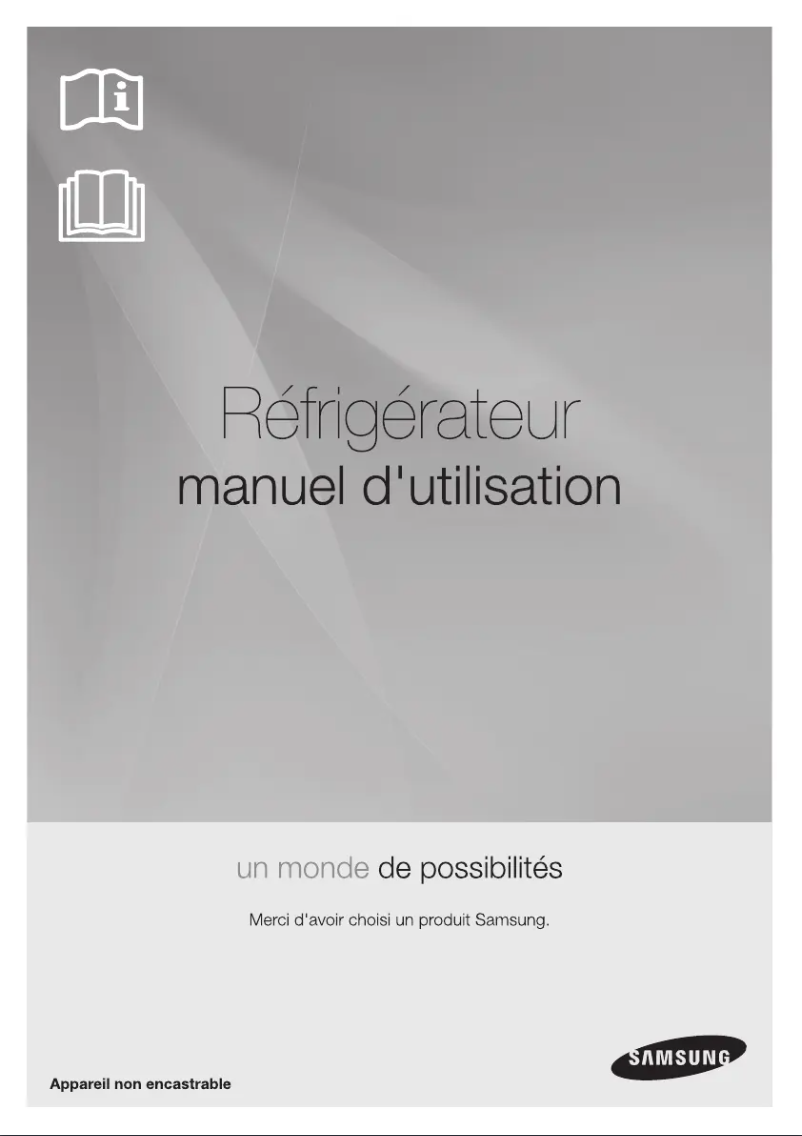 Page 1 de la notice Manuel utilisateur Samsung RT50H6300SP
