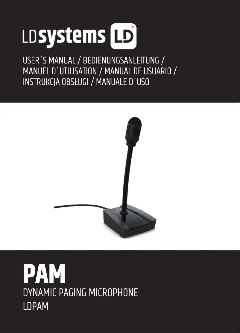 Página 1 del manual Manual de usuario LD Systems PAM