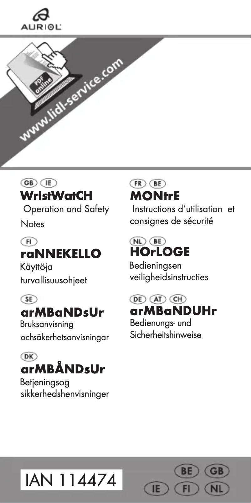 Image de la première page du manuel de l'appareil IAN 114474