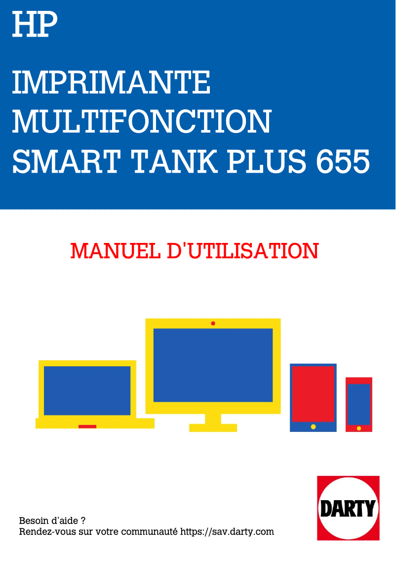 Page n°1 - Manuel utilisateur HP Smart Tank Plus 655