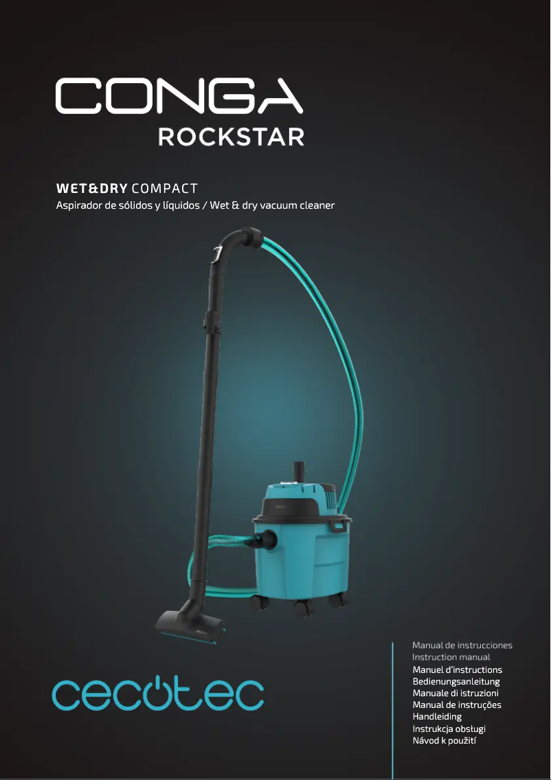 Page n°1 - Manuel utilisateur Cecotec Conga Rockstar Wet & Dry Compact