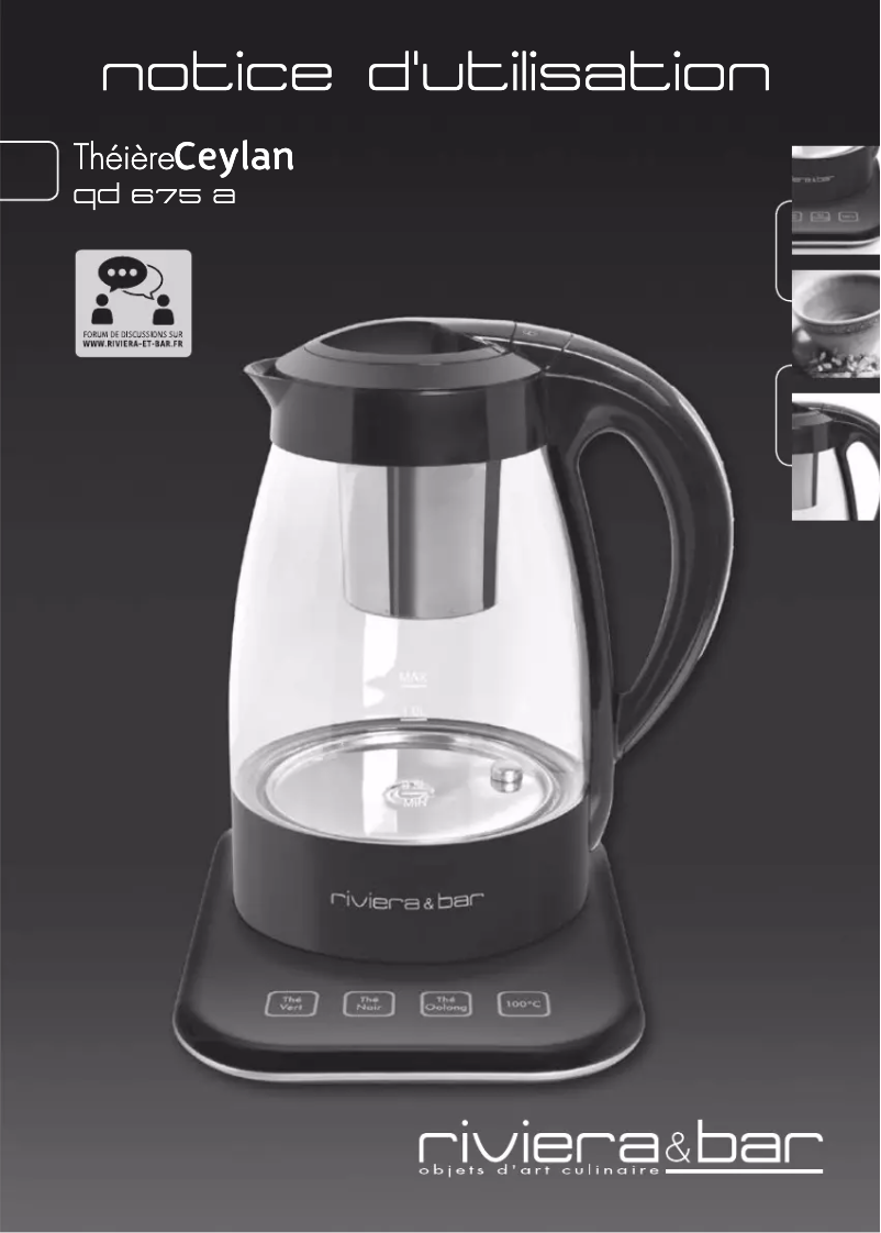 Página 1 del manual Manual de usuario Riviera & Bar QD675A