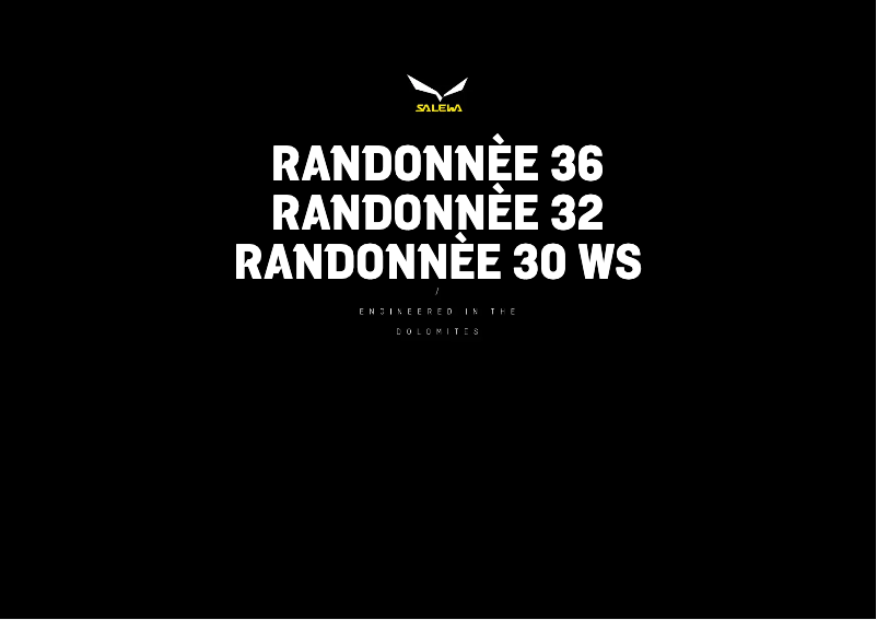 Image de la première page du manuel de l'appareil Randonnée 32