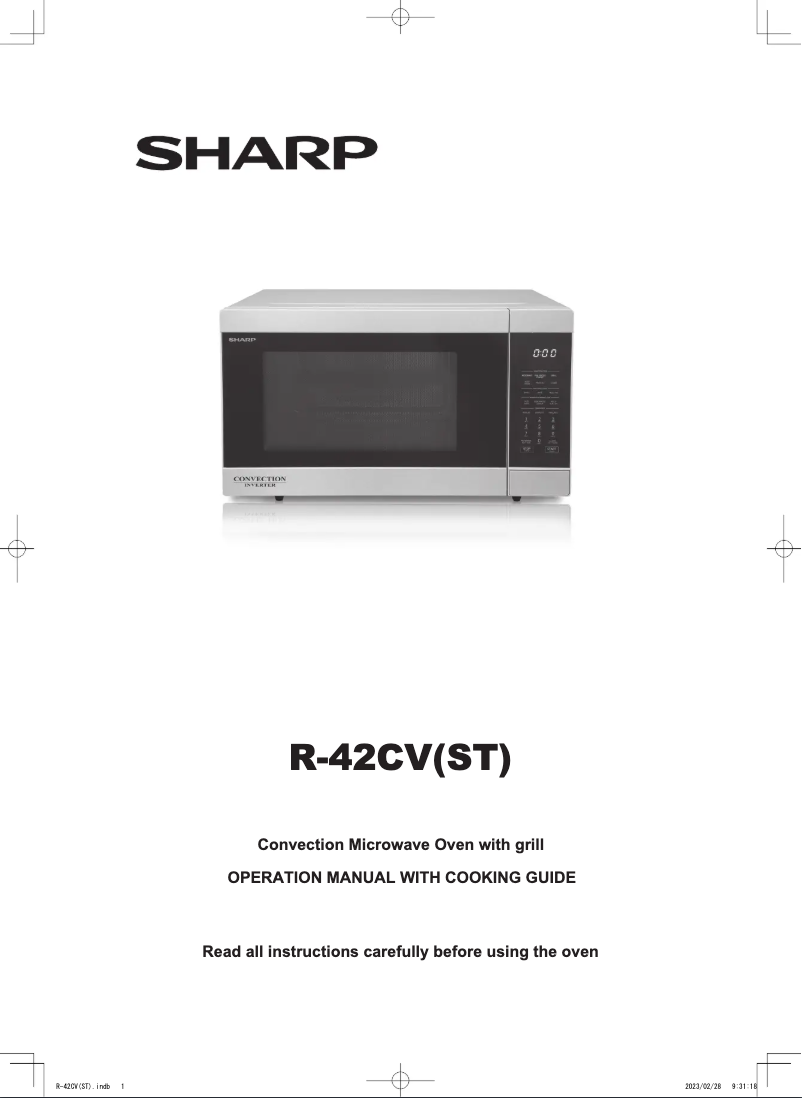 Page n°1 - Manuel utilisateur Sharp R-42CV