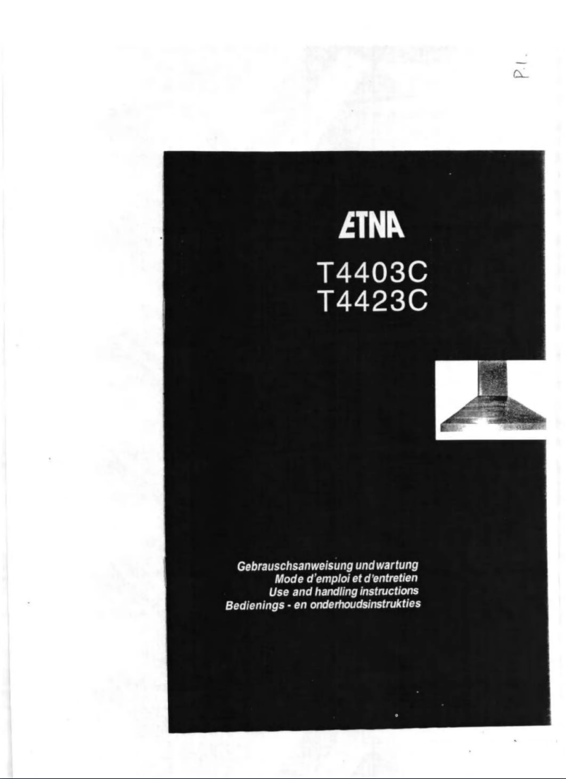 Page 1 de la notice Manuel utilisateur Etna T4403T