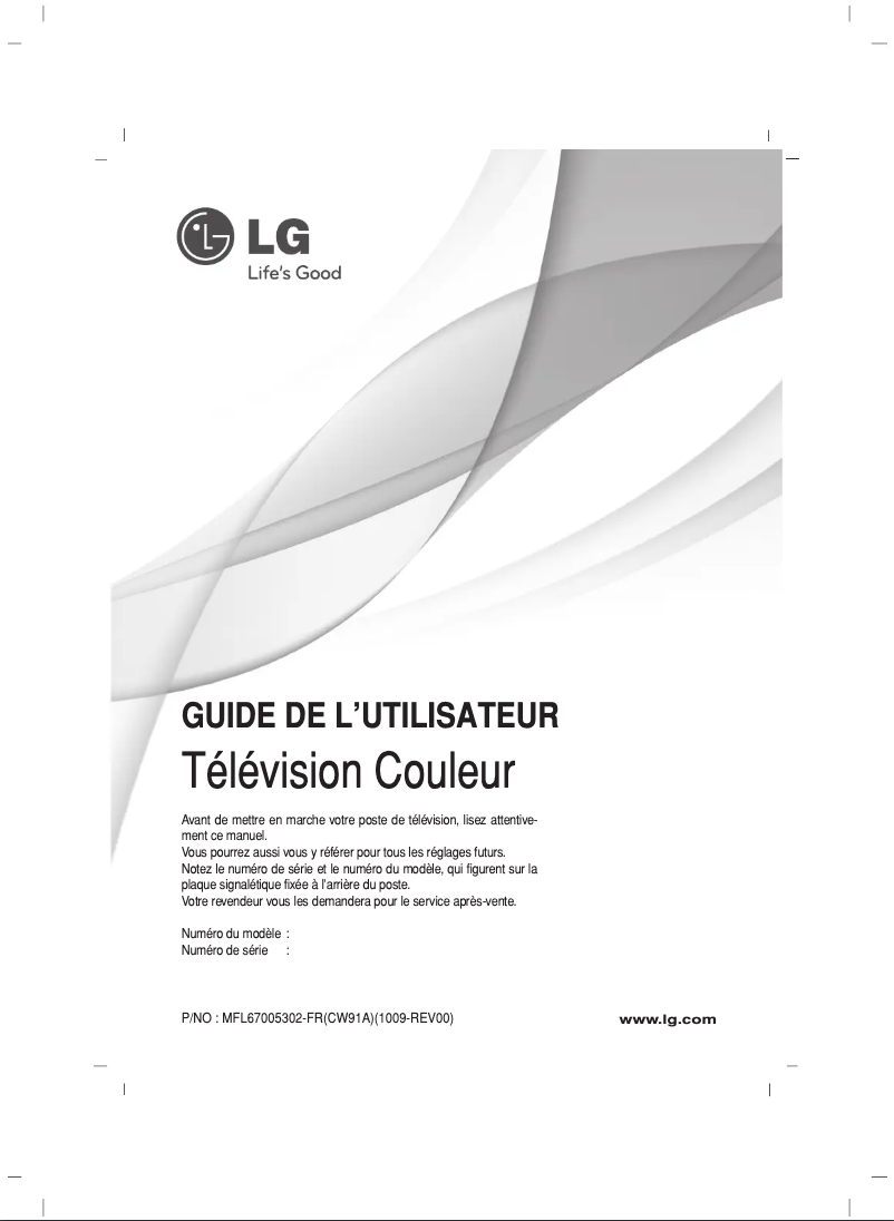 Page 1 de la notice Manuel utilisateur LG 29FU1RG