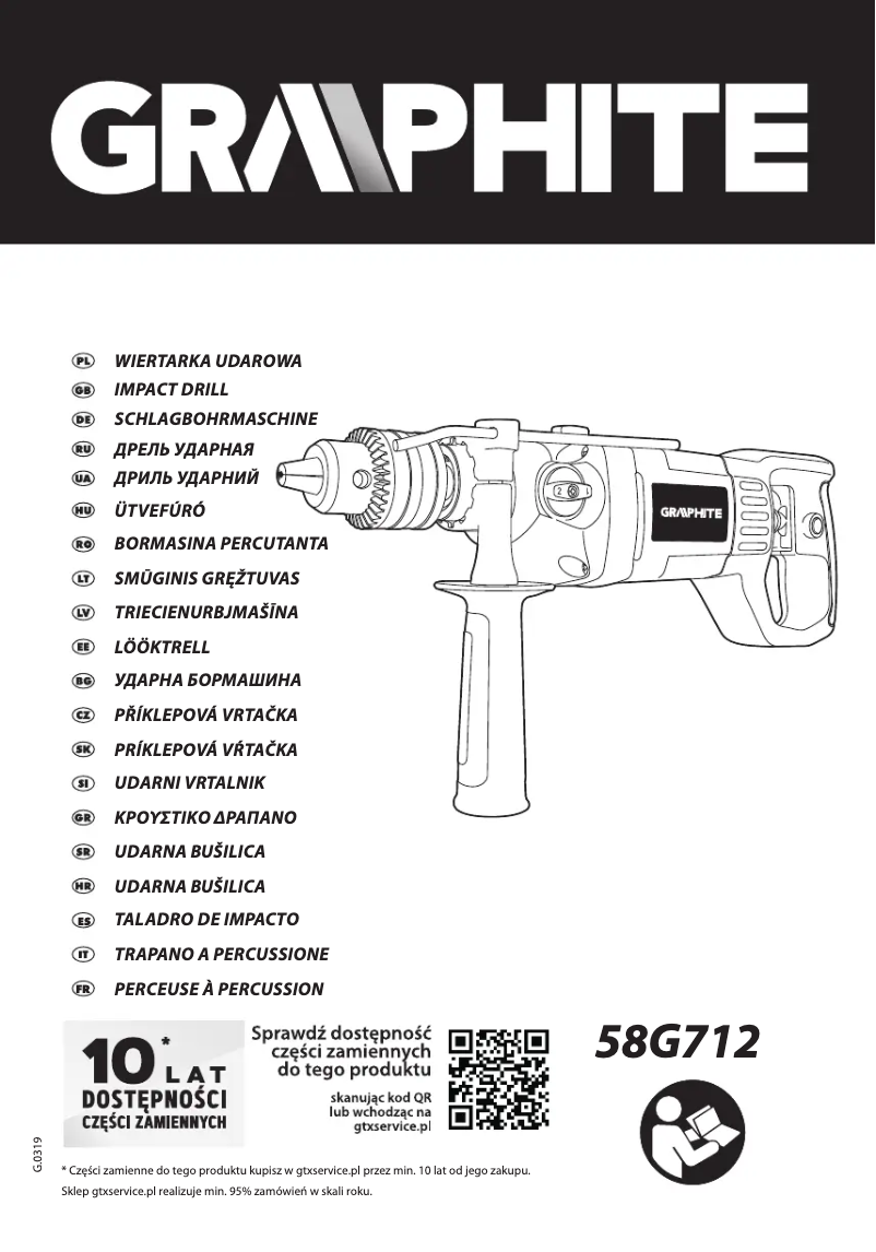 Page n°1 - Manuel utilisateur Graphite 58G712