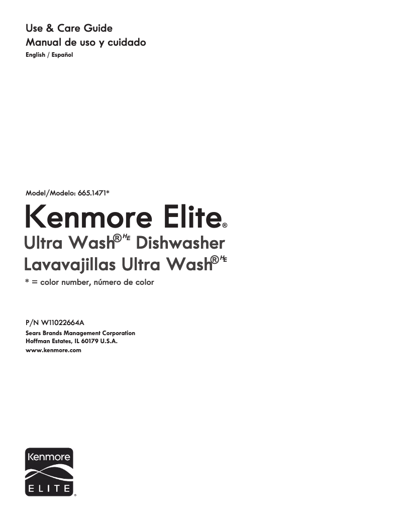 Página 1 del manual Manual de usuario Kenmore 665.14719
