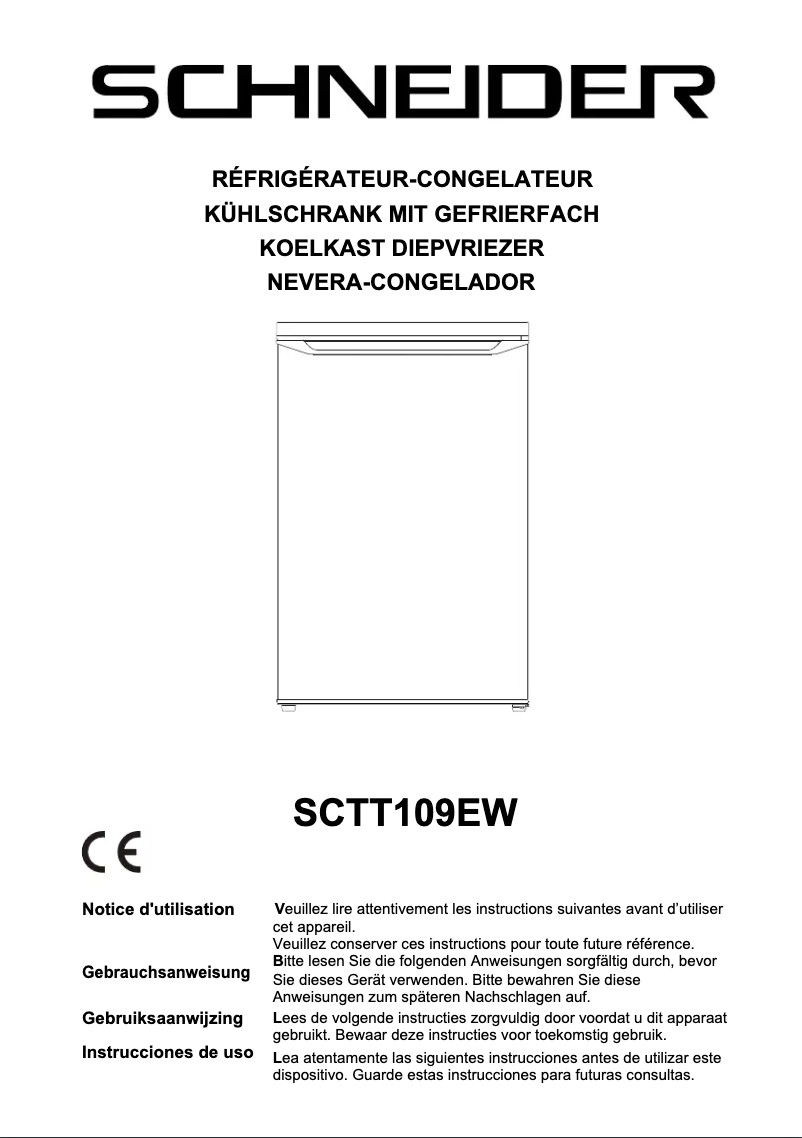 Imagen de la primera página del manual del dispositivo SCTT109EW