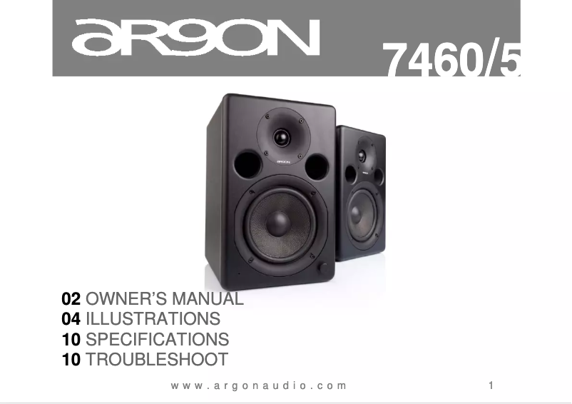 Imagen de la primera página del manual del dispositivo 7450A