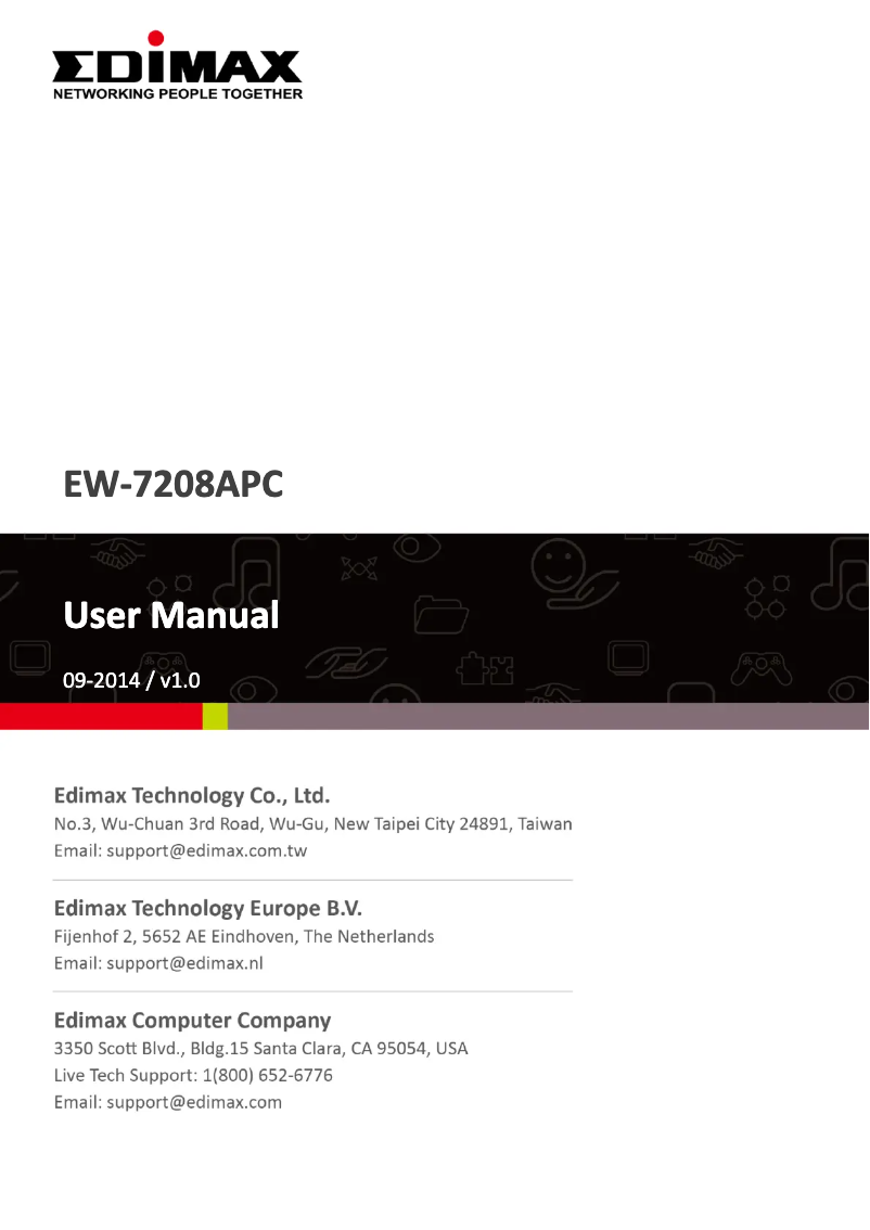 Page n°1 - Manuel utilisateur Edimax EW-7208APC