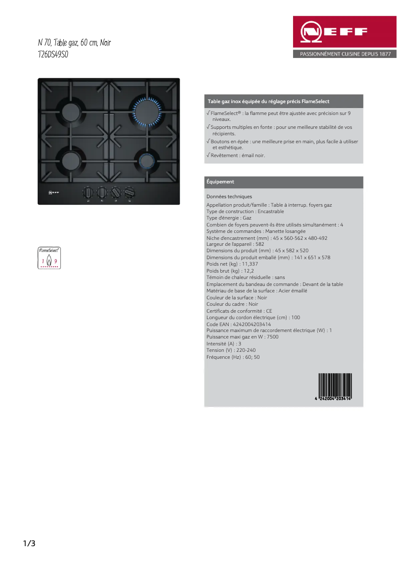 Image de la première page du manuel de l'appareil T26DS49S0