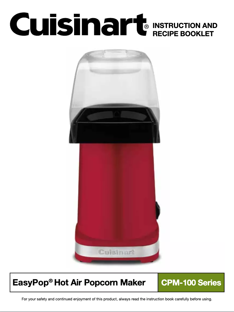 Image de la première page du manuel de l'appareil EasyPop CPM-100