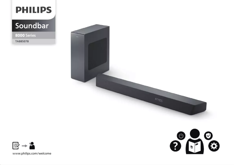 Page 1 de la notice Guide de démarrage rapide Philips TAB8507B