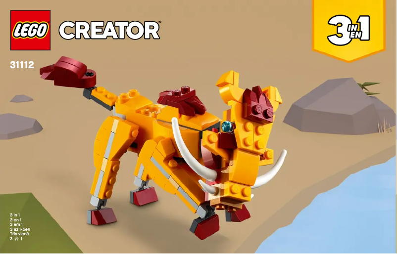 Page 1 de la notice Manuel utilisateur Lego Creator 31112