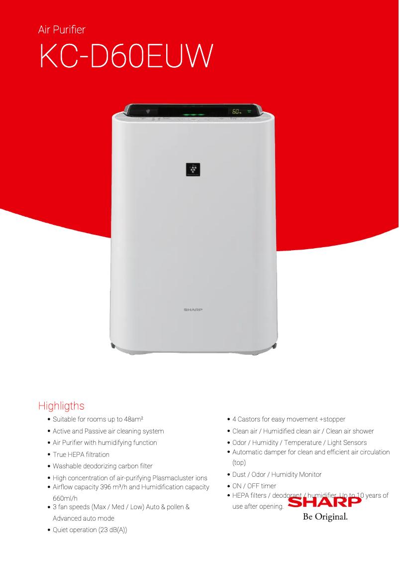 Image de la première page du manuel de l'appareil KCD60EUW