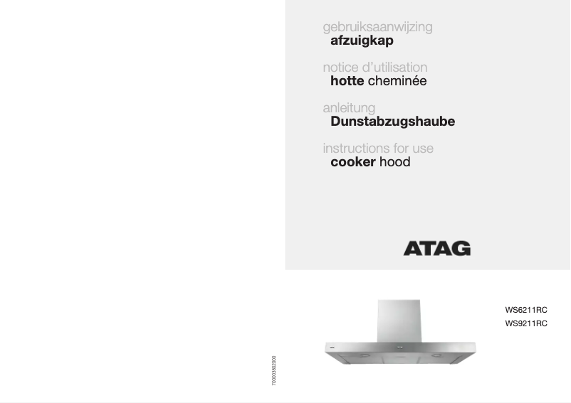 Page n°1 - Manuel utilisateur Atag WS6211RC