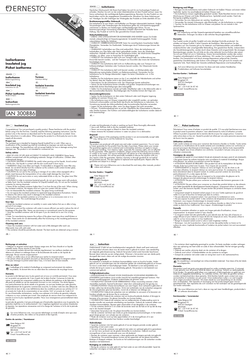 Página 1 del manual Manual de usuario Ernesto IAN 300886