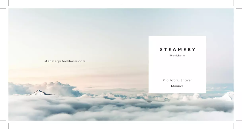 Page 1 de la notice Manuel utilisateur Steamery Pilo