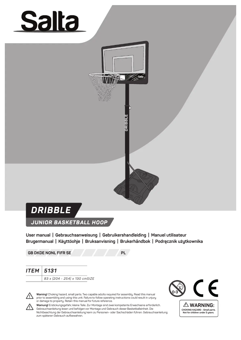Page 1 de la notice Manuel utilisateur Salta Dribble 5131