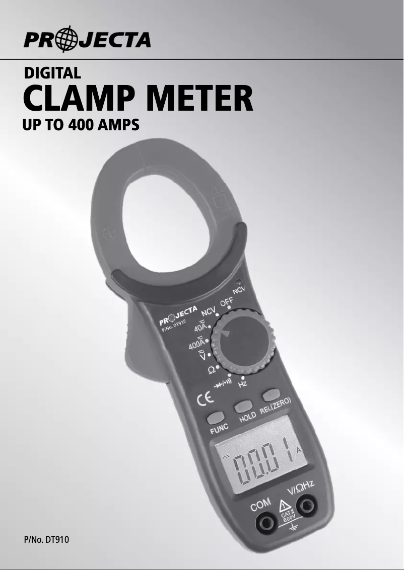 Image de la première page du manuel de l'appareil DT910