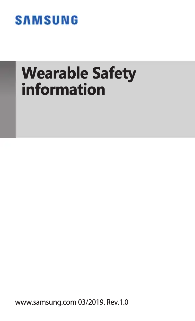 Page n°1 - Instructions / montage Samsung Galaxy Watch Active