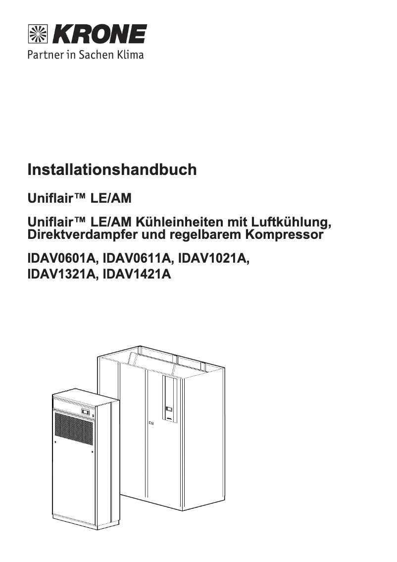 Image de la première page du manuel de l'appareil IDAV 1421A