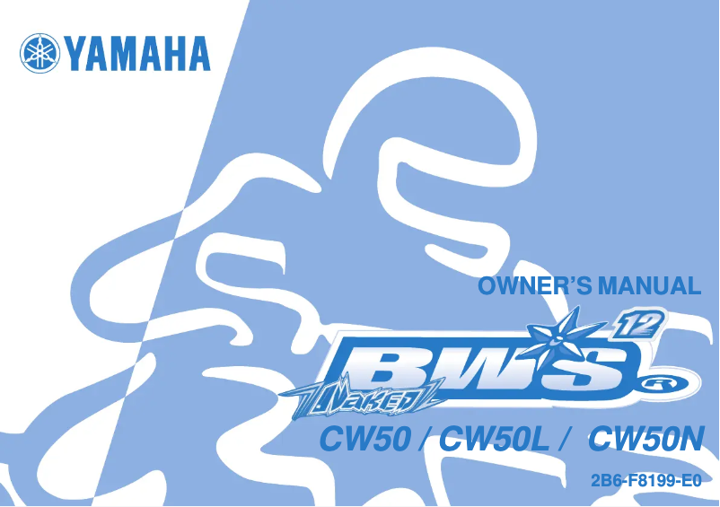 Página 1 del manual Manual de usuario Yamaha BW50
