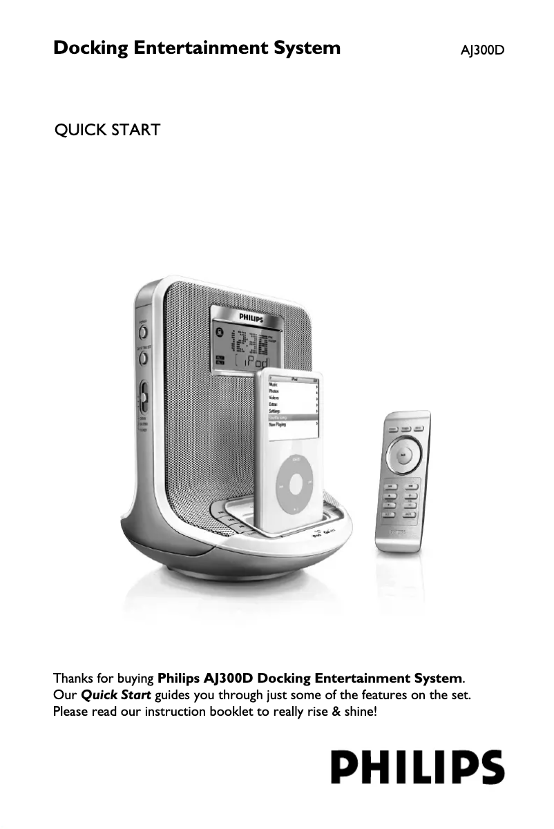 Imagen de la primera página del manual del dispositivo AJ300D