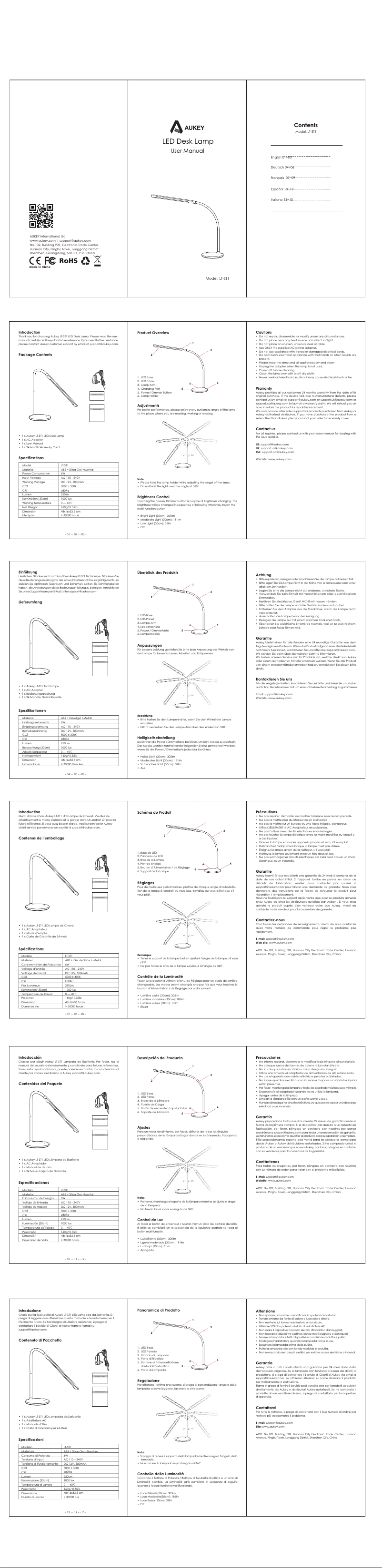 Page 1 de la notice Manuel utilisateur Aukey PB-P25