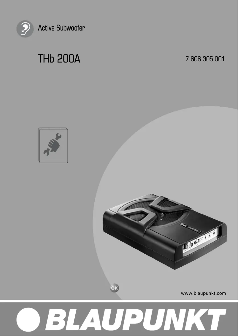 Page n°1 - Manuel utilisateur Blaupunkt THb 200A