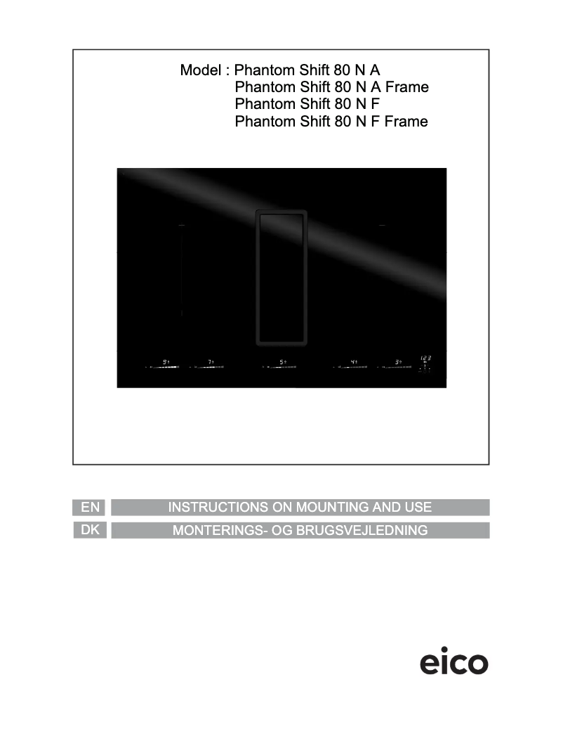 Page 1 de la notice Manuel utilisateur Eico Phantom Shift 80 N F