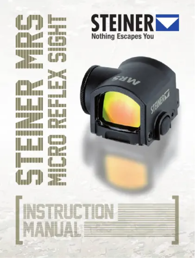 Page n°1 - Manuel utilisateur Steiner MRS Micro Reflex Sight