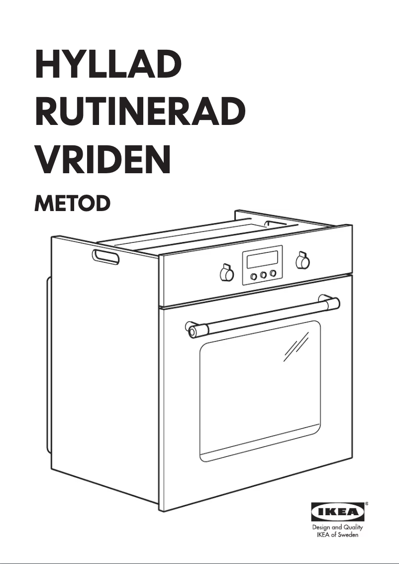 Page 1 de la notice Manuel utilisateur Ikea HYLLAD