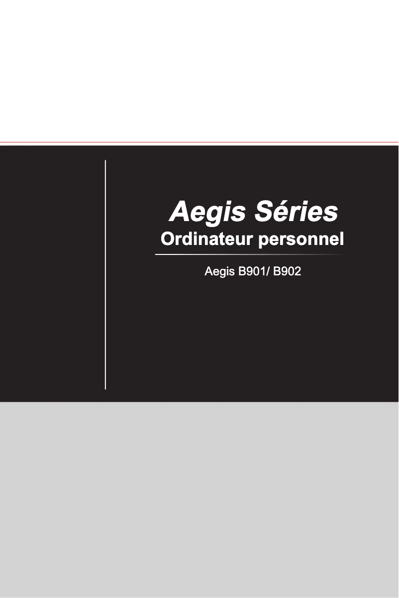 Page n°1 - Manuel utilisateur MSI Aegis-023DE