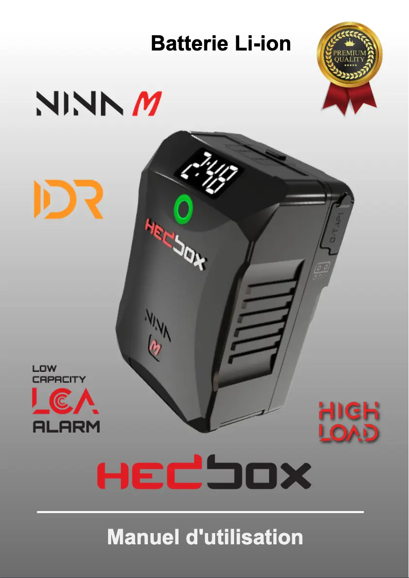 Page n°1 - Manuel utilisateur Hedbox NINA-M