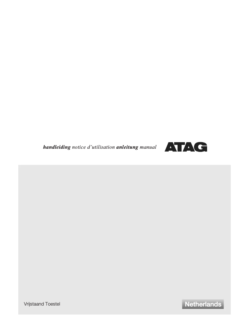 Page n°1 - Manuel utilisateur Atag KA2211DL