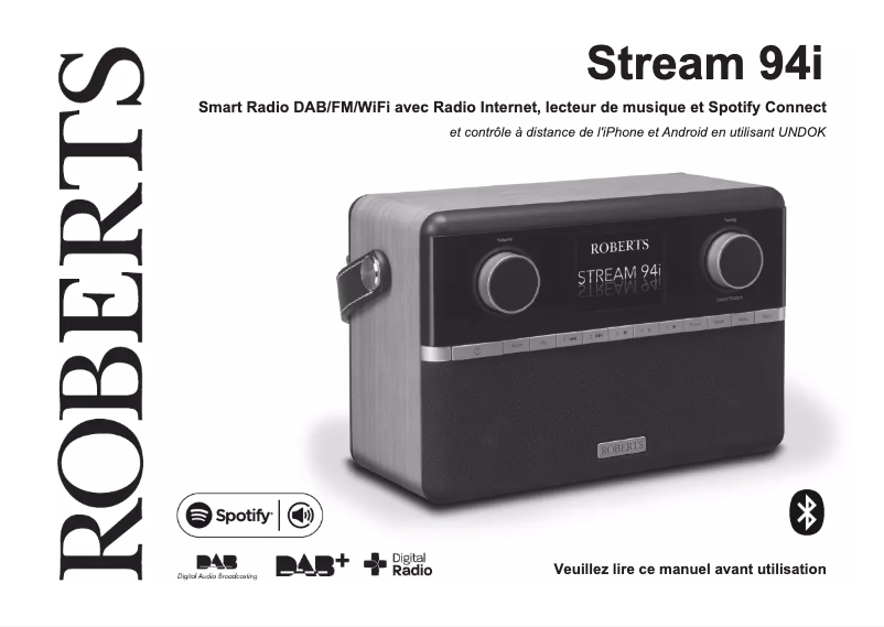 Image de la première page du manuel de l'appareil Stream 94i Plus