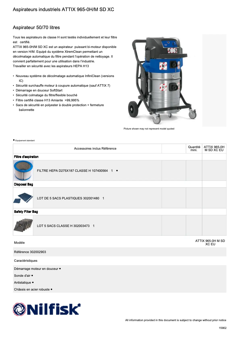 Image de la première page du manuel de l'appareil ATTIX 965-21 SD XC